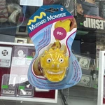 Vintage Mustard Monster Booger Buddies Bottle Cap Dispenser Yellow Evriholder. Fixed Price $14.00.
