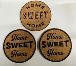Kamenstein Home Sweet Cork Trivet Set With Sentiments, 3-PIECE, Brown, 8. Fixed Price $13.00.