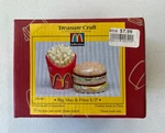 Big Mac & Fries Salt Pepper Shaker Set Collectible 1997 Treasure Craft In Box. Fixed Price $34.99.