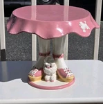 Magenta Brand Pink Poodle Skirt Ceramic Pedestal Cake Stand 1950S Retro Theme. Fixed Price $54.59.