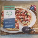 Nordic 13 In Round Pizza Set 3PC Rack Cutter Stoneware Nonstick. Fixed Price $18.69.