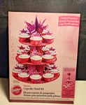 Wilton Princess Sturdy Pressed Paper Cupcake Stand Kit Pink Crown (T4). Fixed Price $9.91.