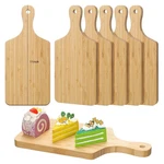 6 Pcs Thicken Cutting Board Bulk Wood For Chopping Serving Charcuterie Mat. Fixed Price $38.07.
