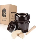 Fermentation Crock Jar 5 Liter / 1.3 Gallon - Stoneware Pot For Fermenting, P.... Fixed Price $48.94.
