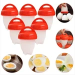 6PCS Hard Boiled Silicone Egg Cooker Non Stick Without The Shell Cups. Fixed Price $12.99.