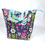 Insulated Lunch Beverage Bag Tote Zipper, 10.5" Wipe Clean Water Resistant. Fixed Price $6.99.