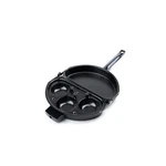 Fox Run Egg Poacher Carbon Steel Non-stick Omelette Pan 11.25" 3-CUP Flip Over. Fixed Price $36.79.