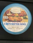 The Original Cajun Batter Bowl 3 Piece Blue White Made Im Usa Excellent. Fixed Price $29.99.