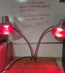 Heat Lamps Carlisle HL8285B Flexiglow Aluminum Dual Arm With Cutting Board W/pan. Fixed Price $369.99.