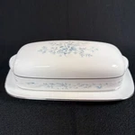 Fine China By Noritake Philippines #2693 Carolyn Lb Covered Butter Dish Silver. Fixed Price $29.00.