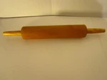 Vtg. Solid Rolling Pin Bakers Dough Heavy Classic Wooden 16 #T28. Fixed Price $15.40.