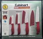 New Cuisinart 9 Piece Ceramic Kitchen Prep Set & Cutting Board Gift. Fixed Price $33.99.