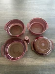 Tupperware - 5 Pc Microwave Qt. & 1 3/4 Stack Cooker Steamer Cranberry. Fixed Price $29.99.