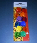 Farberware Set Of 6 Color Magnetic Bag Clips - New. Fixed Price $7.95.