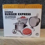Weston Nonstick Double Hamburger Press 07-0701 Open Box Makes 2- 4.5 In Patties. Fixed Price $39.99.