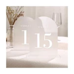 Uniqooo Frosted Arch Wedding Table Numbers With Stands 1-15, 5X7 Acrylic Sign.... Fixed Price $51.99.
