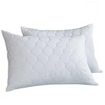 King Size 2 Pack Quilted Bed Pillows White Goose Down Feather Standard Queen. Fixed Price $59.99.