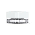 250PK - 5ML Child Resistant Square Glass Concentrate Jar Clear + White Lid. Fixed Price $219.95.