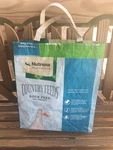 Upcycle Feed Sack Tote Bags Ducks Reusable Grocery Farmer Market Repurposed. Fixed Price $14.00.