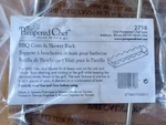 New Pampered Chef Bbq Corn & Skewer Rack #2718 Barbeque Grill Vegetables Retired. Fixed Price $9.95.