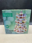 Wilton 4-TIER Stacked Cupcake Dessert Display Tower Wedding Shower, Original Box. Fixed Price $19.66.