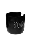 Mud Pie Kitchen Dish Bistro Sponge Caddy, Black,racks & Holders. Fixed Price $21.99.