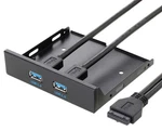 Excelity Ports Usb 3.0 Front Panel Floppy Disk Bay 20 Pin Hub Bracket Black. Fixed Price $21.73.