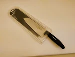 Superior Usa 7" Standard Edge Blade Santoku Knife Soft Grip Black Handle SG144-7. Fixed Price $28.99.