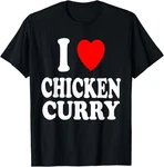 Heart (love) Chicken Curry Indian Thai Spicy T-shirt. Fixed Price $15.99.