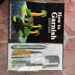 How Garnish Book & 5PC Tool Set By Chef Harvey Rosen Diy Fruit Carving. Fixed Price $25.00.