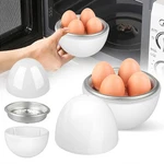 Microwave Cooker For 4 Eggs Boiler Poacher Steamer Easy Peel Design Kitchen. Fixed Price $10.43.