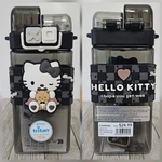 520ML Hello Kitty Miniso Tritan Double Drinking Water Bottle With Detachable Car. Fixed Price $18.18.
