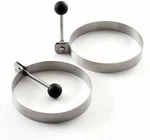 Norpro Non Stick Stainless Steel Round Pancake / Egg Rings With Handles - 2 Pack. Fixed Price $13.49.