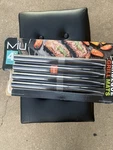 Miu Reusable Non-stick Dishwasher Safe Reversible Grill Mats Black 4 Pack. Fixed Price $15.00.