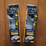Taco Stands Stainless Steel 4PC Sets With Salsa Guacamole Cups Lot Of 2. Fixed Price $24.95.