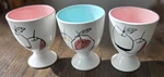 Vintage Set Of 3 Egg Cups Modern Fruit Design Kitchen Serveware Cute!. Fixed Price $12.29.