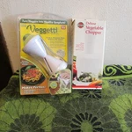 2 New Handy Kitchen Gadgets. Norpro Veggie Chopper, Veggetti Spiral Cutter. Fixed Price $12.99.