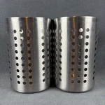 2X Ikea Kitchen Utensil Caddy Holder Stainless Steel Cooking Silverware - 20922. Fixed Price $18.00.