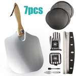 7PCS Pizza Baking Tool Set Heatproof Gloves Spatula Knife Oil Brush For Home Use. Fixed Price $23.99.