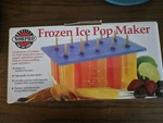 Norpro Frozen Ice Pop Maker With 24 Wooden Sticks. Fixed Price $14.99.