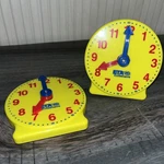 Eta Cuisenaire Geared Mini Clock Teacher Home School Math Manipulative Lot Of 2. Fixed Price $10.00.
