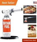 Professional Kitchen Butane Torch Anti-flare Design For Safe Cooking & Baking. Fixed Price $62.39.