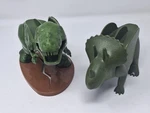 Tacosaurus Rex And Triceratops Fun Dinosaur Holders Set Of 2 Green. Fixed Price $20.00.