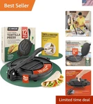 Tortilla Press 12 Inch Cast Iron - Extra Large, Heavy Duty P.... Fixed Price $97.34.