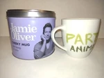 Jamie Oliver Cheeky Mug Party Animal Ceramic With Tin Container Never Used. Fixed Price $22.50.