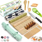 22-IN-1 Sushi Making Kit With Roller Mats Bazooka Knife Chopsticks & Tools. Fixed Price $27.99.