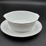 Vintage Noritake Cumberland Gravy Boat Stand Flowers Trim Retired. Fixed Price $26.21.