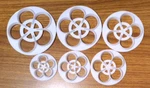 6-PK Polymer Clay Crafts Baking Leaf Rose Flower Petal Cake Cookie Dough Cutter. Fixed Price $7.99.