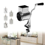 Manual Rotary Cheese Grater Vegetable Slicer Nut With 5 Blades Grinders. Fixed Price $83.12.