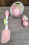 Joie Piggy Timer Pink Kitchen Cooking Alarm Clock + Spatula Bag Clip R2. Fixed Price $44.99.
